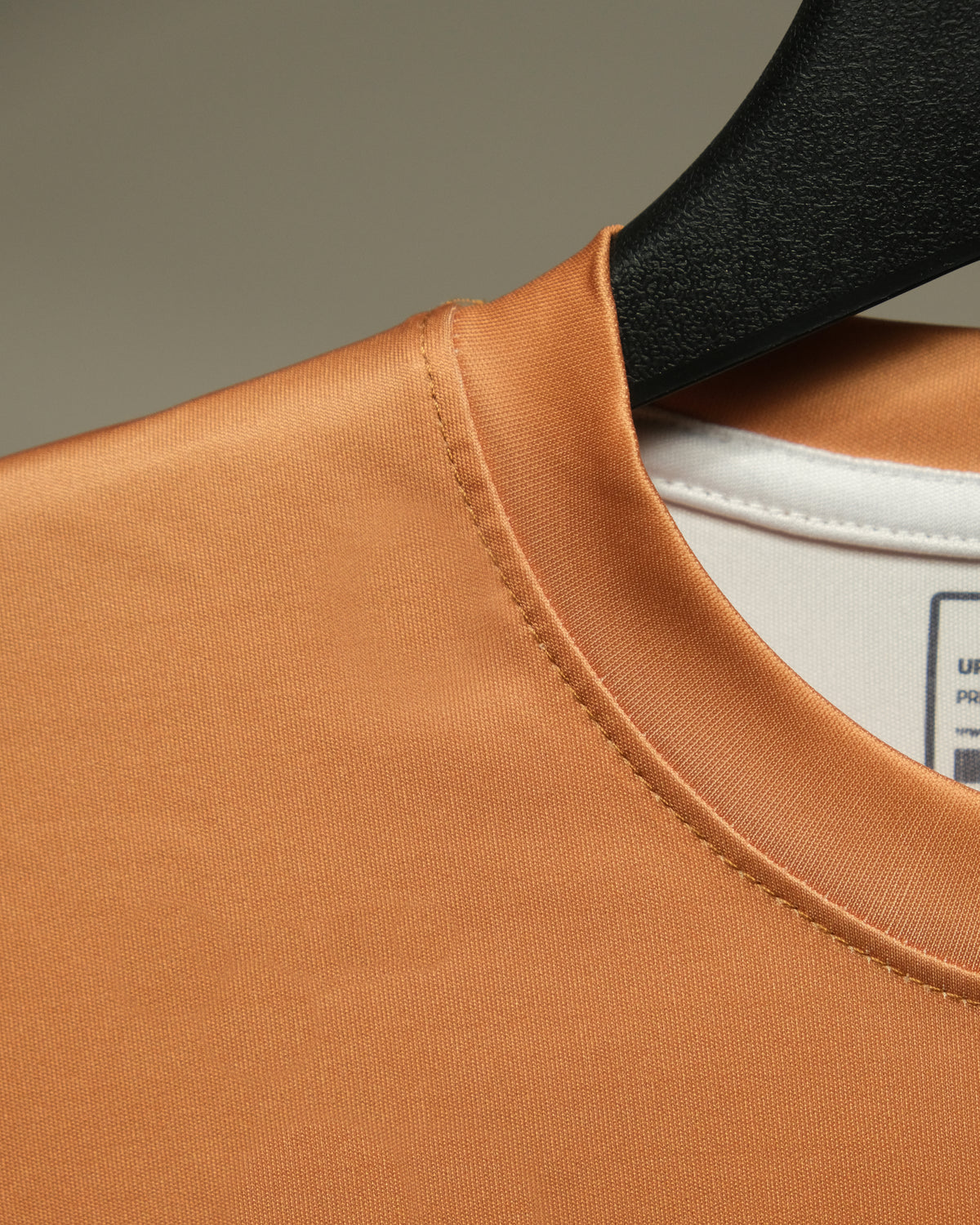 Weavy Paneled Tee — Rust & Cognac