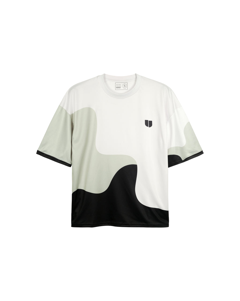 Weavy Paneled Tee — Monochrome