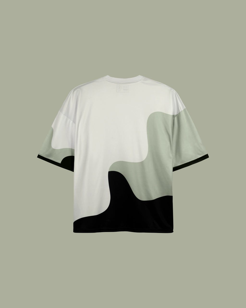 Weavy Paneled Tee — Monochrome