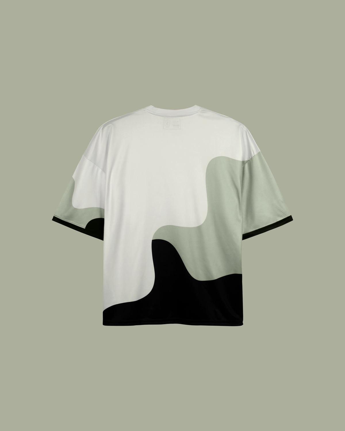 Weavy Paneled Tee — Monochrome