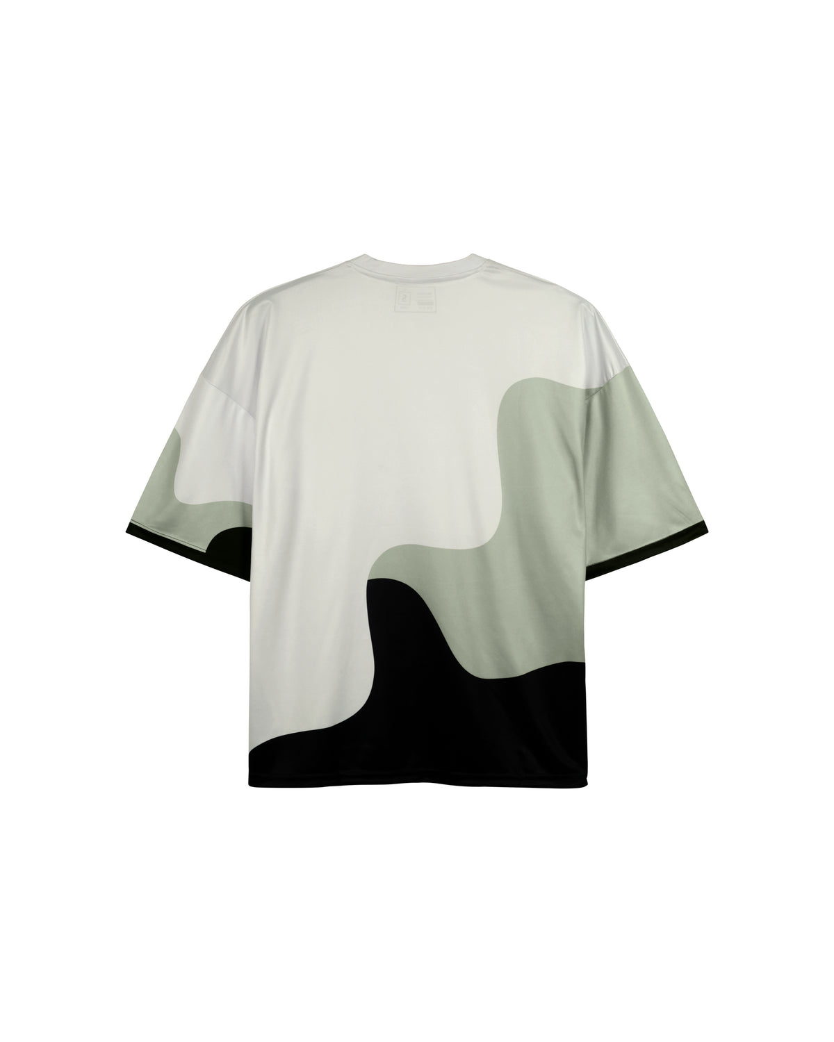 Weavy Paneled Tee — Monochrome