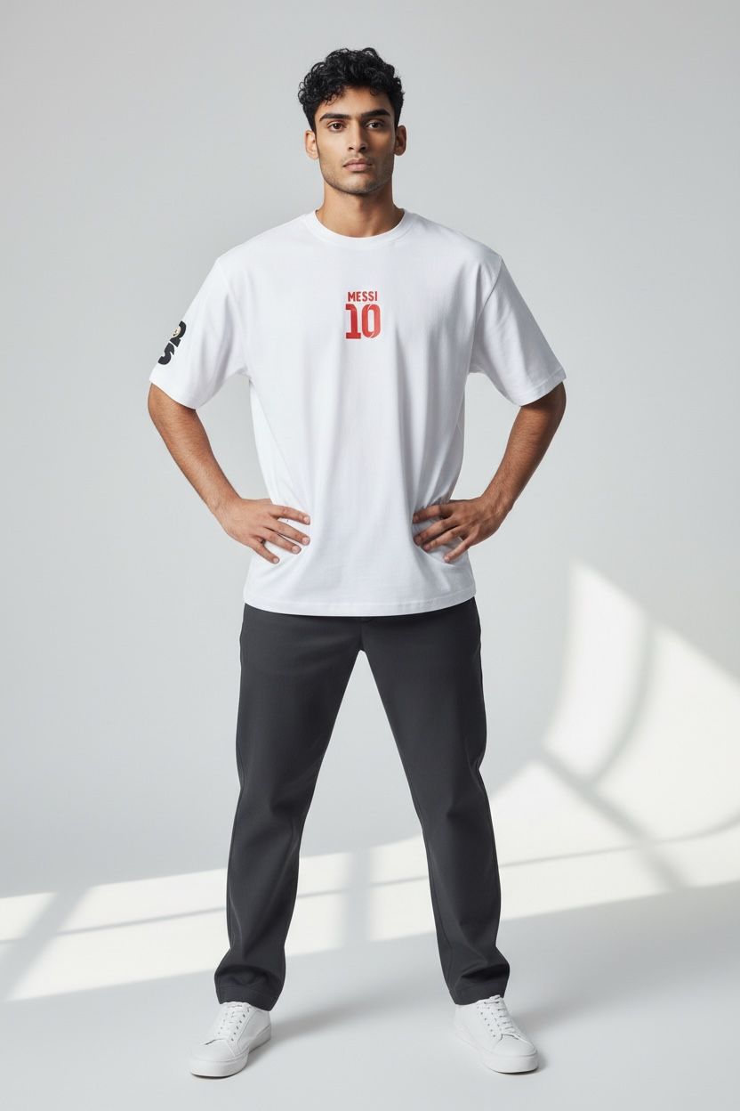 MESSI The GOAT — Japanese Art Edition Oversized Tee