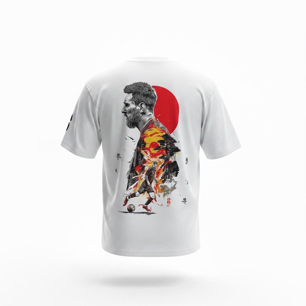 MESSI The GOAT — Japanese Art Edition Oversized Tee